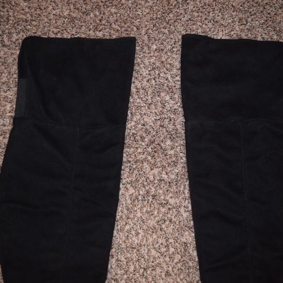 Knee High Suede Boots with Heel - Picture 3 of 8